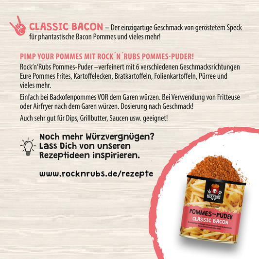 Probebeutel - Pommes-Puder - Classic Bacon