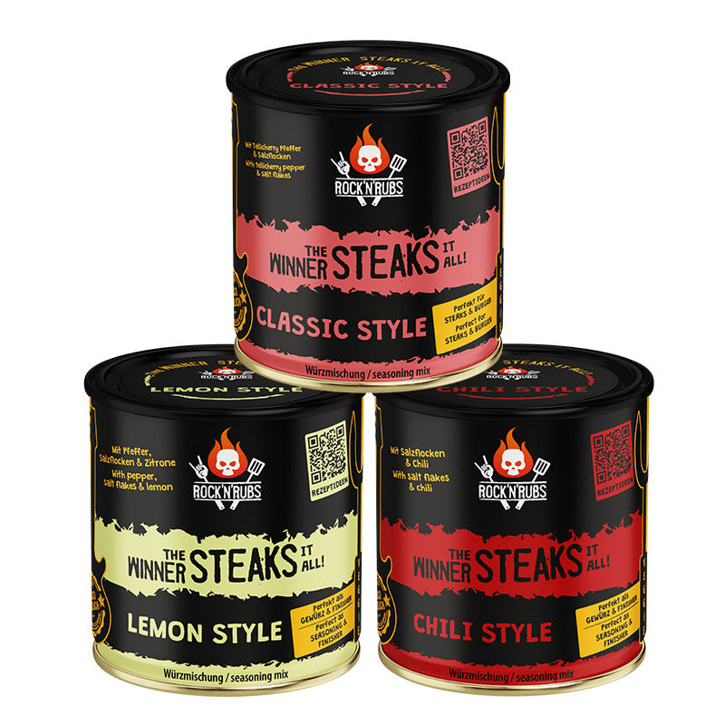 Geschenke Set Winner Classic, Lemon, Chili 3er Set